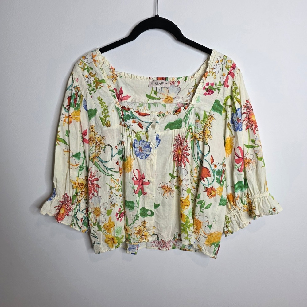 Laura Ashley Blouse Womens Small